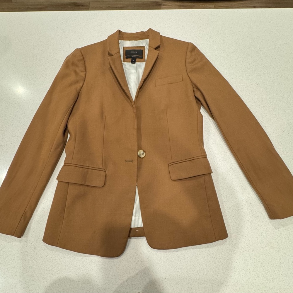 J. Crew Regent Blazer in Camel